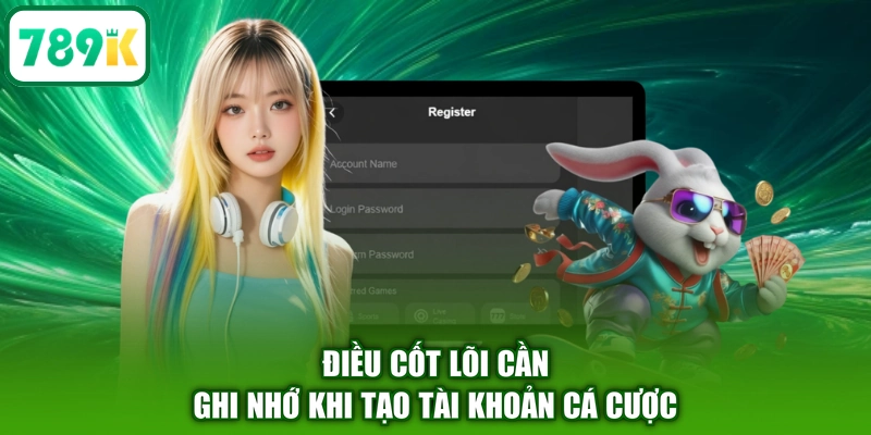 Điều cốt lõi cần ghi nhớ khi tạo tài khoản cá cược
